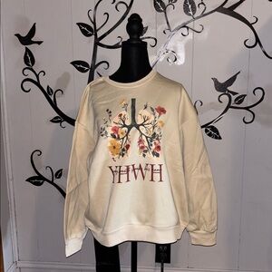 Floral YHWH Sweatshirt every breath speaks his name